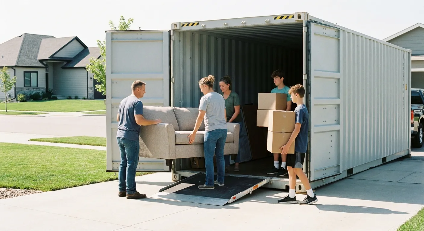 Dumpster with walk-in loading door in Alameda, CA