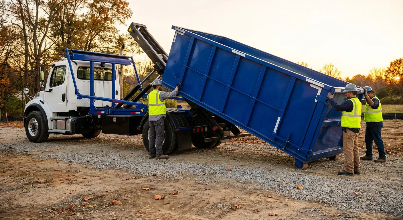 Construction dumpster delivery in Alameda, CA