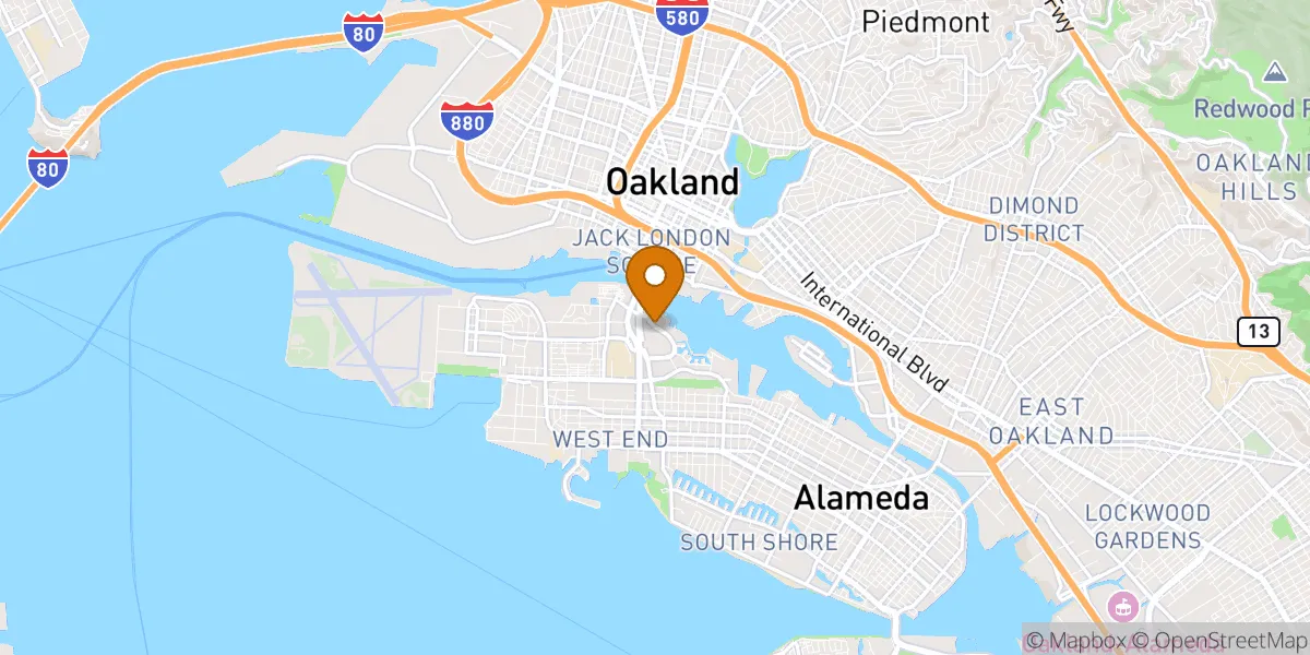 neighborhood map in Alameda, CA