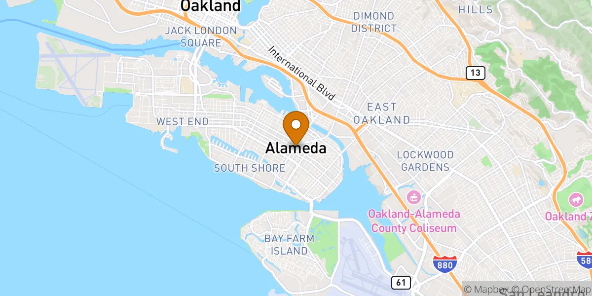  neighborhood map in Alameda, CA