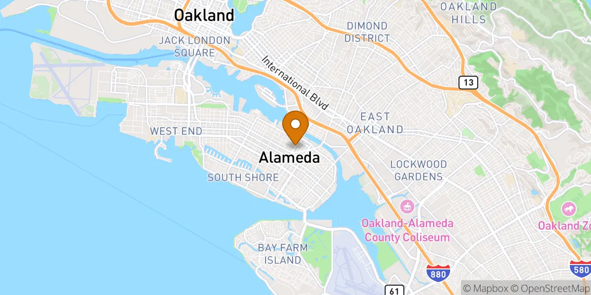  neighborhood map in Alameda, CA