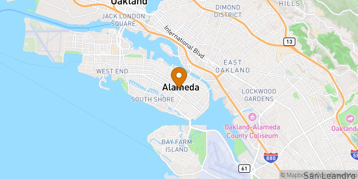  neighborhood map in Alameda, CA