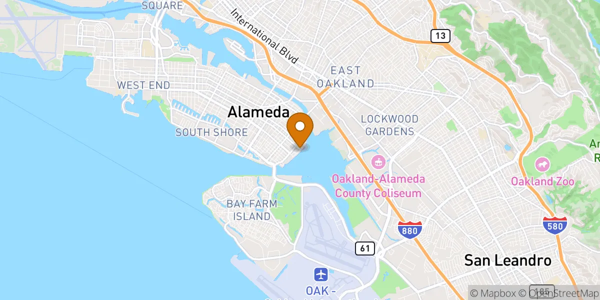neighborhood map in Alameda, CA